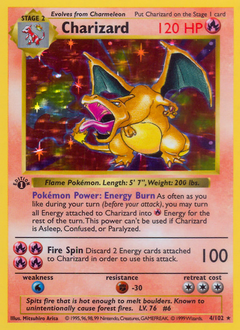 Base Set Charizard (front)